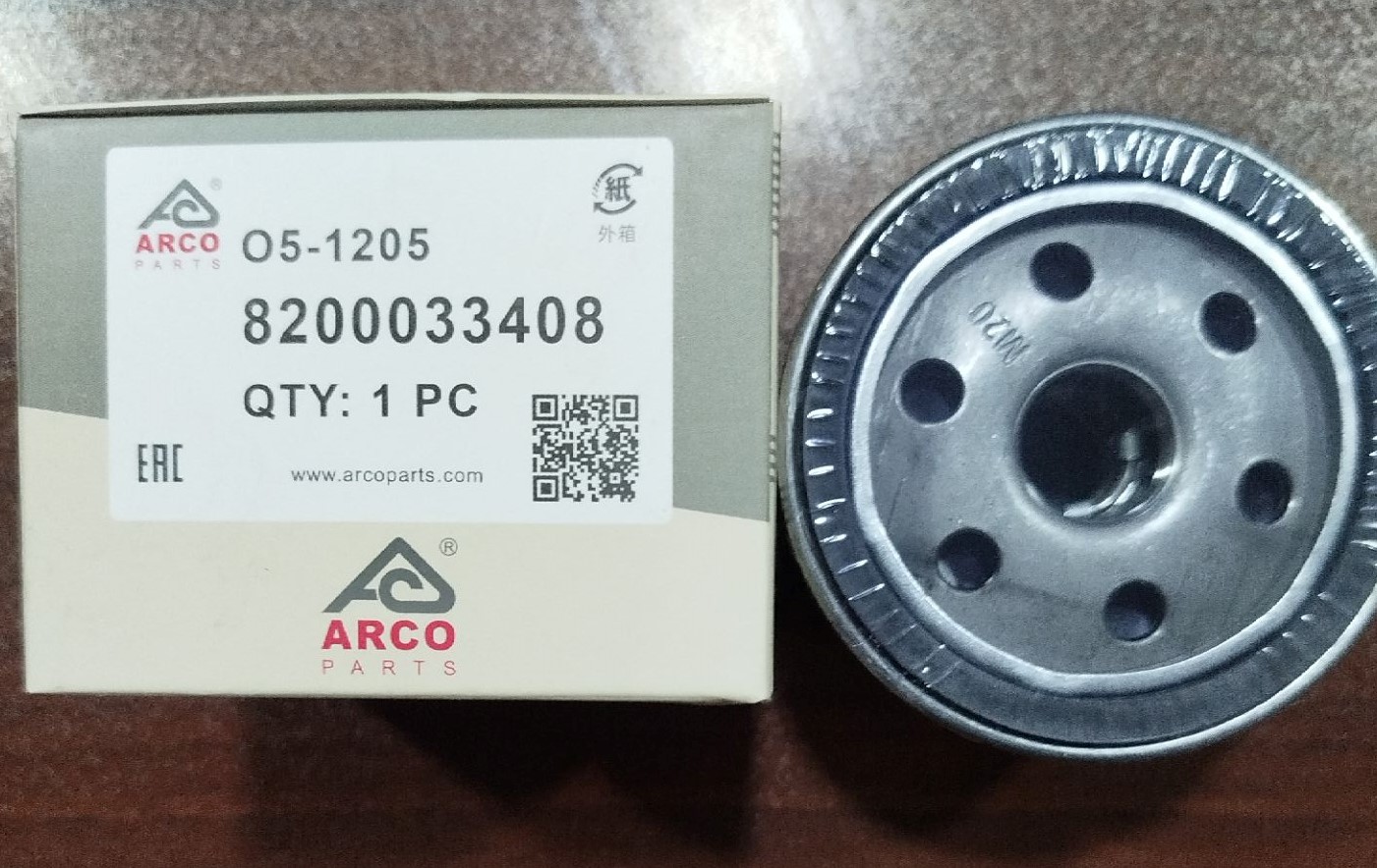 فیلتر روغن O5-1205 آرکو رنو مگان ، رنو ال 90 L90 ، رنو داستر ، رنو سیمبل ، ساندرو ( 8200033408 )