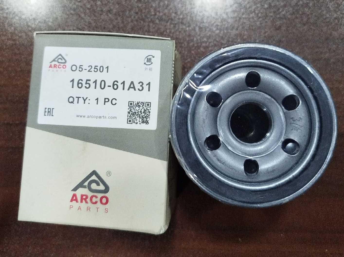 فیلتر روغن O5-2501 آرکو آریو ، زوتی ، سوزوکی ویتارا ، کیزاشی ، سابرینا ، سوزوکی بالنو ( 16510-61A31 )