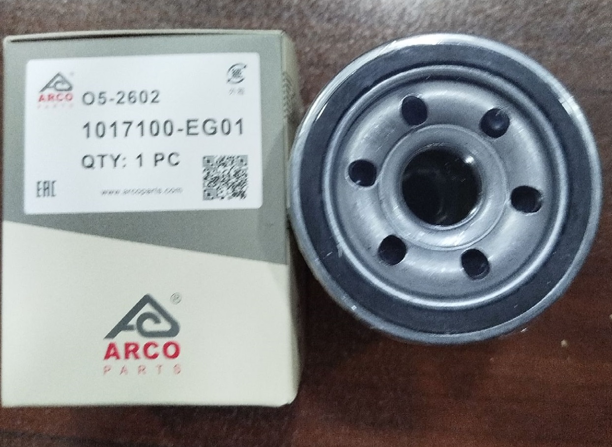 فیلتر روغن O5-2602 آرکو هاوال H2، گریت وال ولکس C30 سی 30 (1017100-EG01)