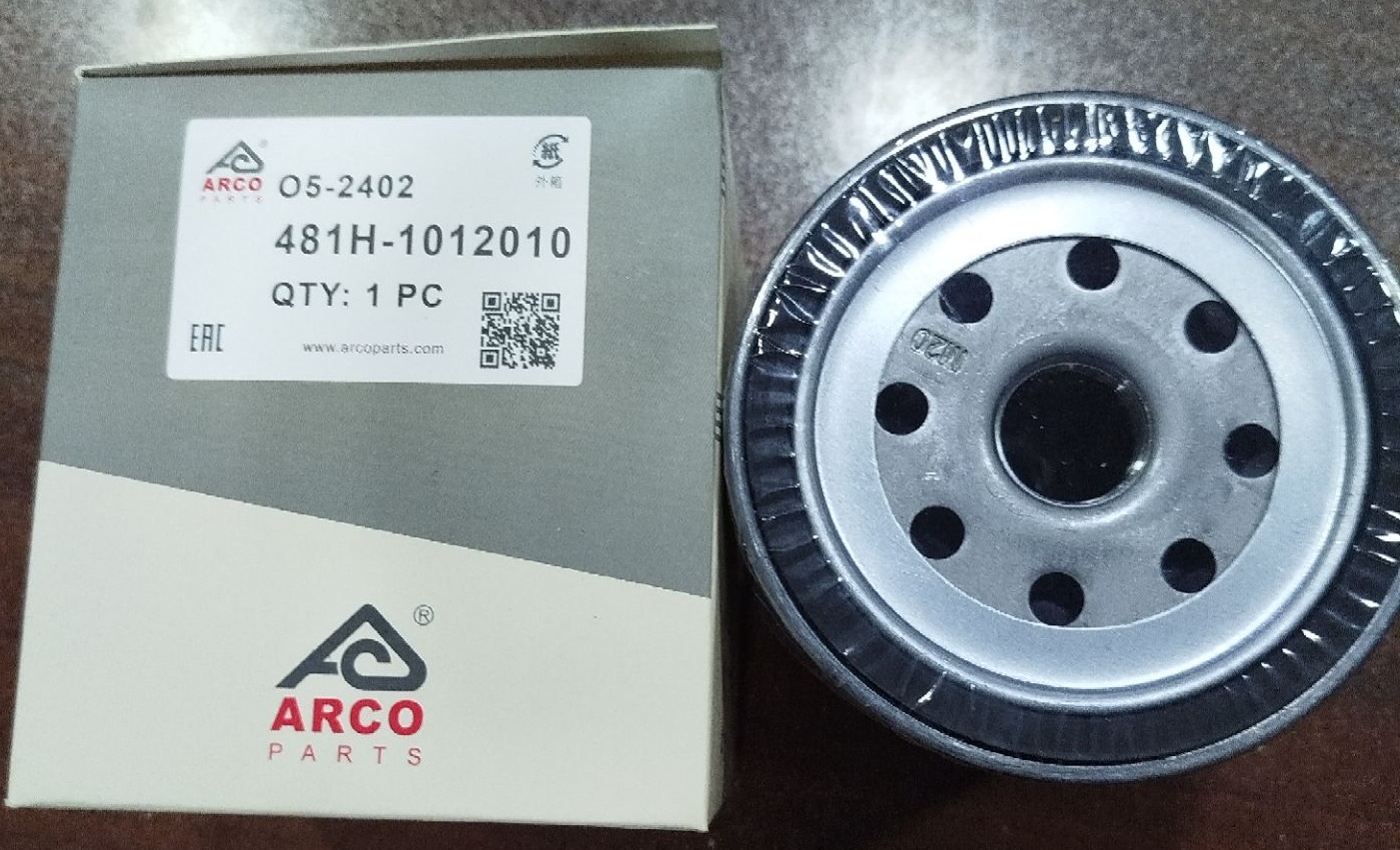 فیلتر روغن O5-2402 آرکو ام وی ام ، آریزو 6 پرو ، فردا FMC ، بهمن موتور فیدیلیتی ، لوکانو L7 ال 7 ، آریزو 8 (481H-1012010)