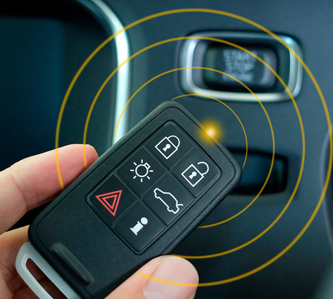 سامانه keyless (ورود بدون کلید)