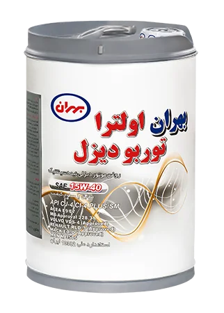 روغن موتور دیزلی CJ-4/SN 15w-40 بهران مدل اولترا توربو دیزل