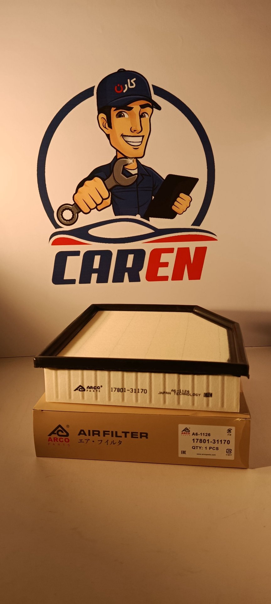 فیلتر هوا A6-1126 آرکو لکسوس ای اس 250 ، جی اس 250  (17801-31170)