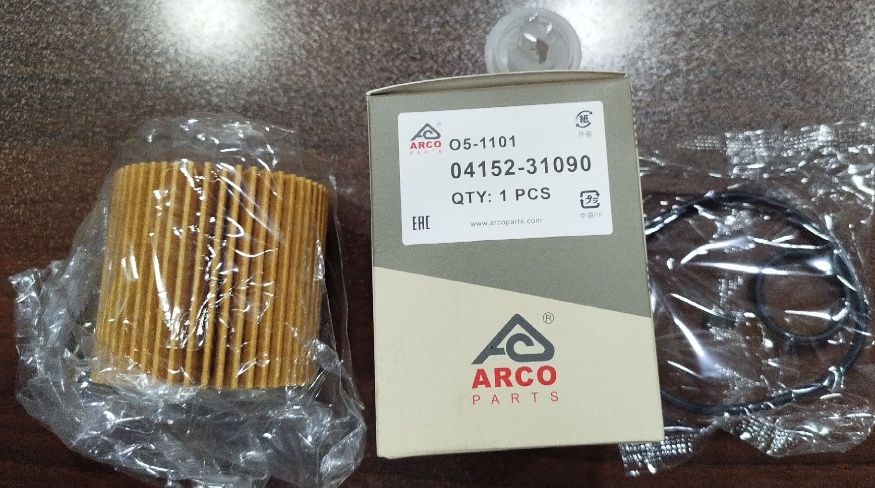 فیلتر روغن O5-1101 آرکو تویوتا کمری، راوفور، آریون، لکسوس NX300 ، NX200، ES350، ES250، RX350، RX200، RC200 آر سی 200 (04152-31090)