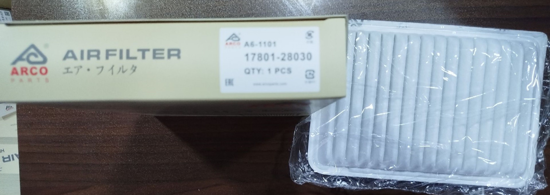 فیلتر هوا A6-1101 آرکو تویوتا ،کمری، لکسوس، لیفان 820 (17801-28030)