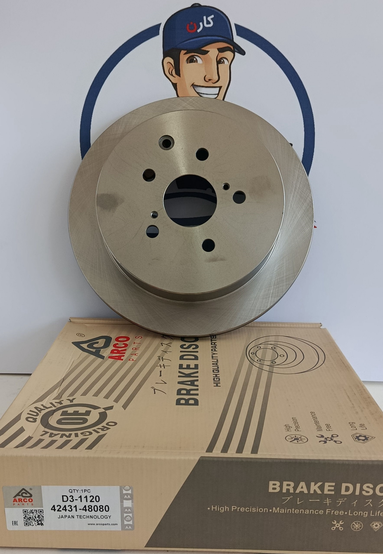 دیسک ترمز عقب D3-1120 آرکو لکسوس ار ایکس 350 (42431-48080)