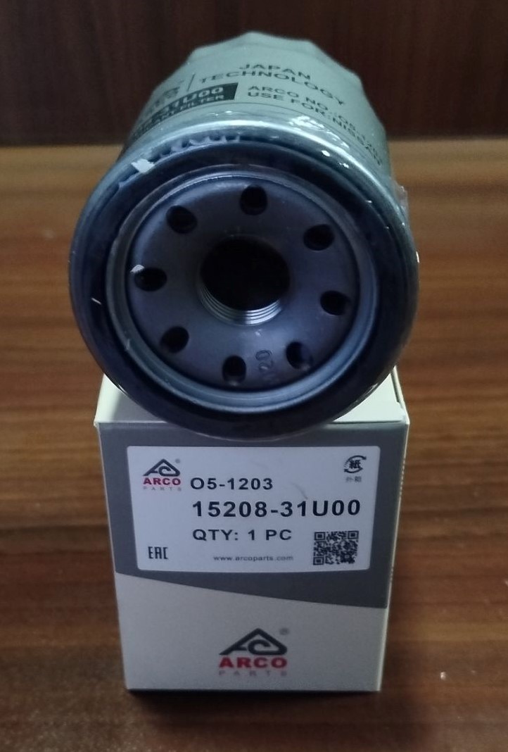 فیلتر روغن O5-1203 آرکو بی وای دی S6 ، نیسان پیکاپ ، هایما S7 ، پیکاپ ریچ ، نیسان رونیز ، هاوال H2 ، هاوال M4 ، فردا FMC SX5، امپو، ماکسیما ( 15208-31U00 )