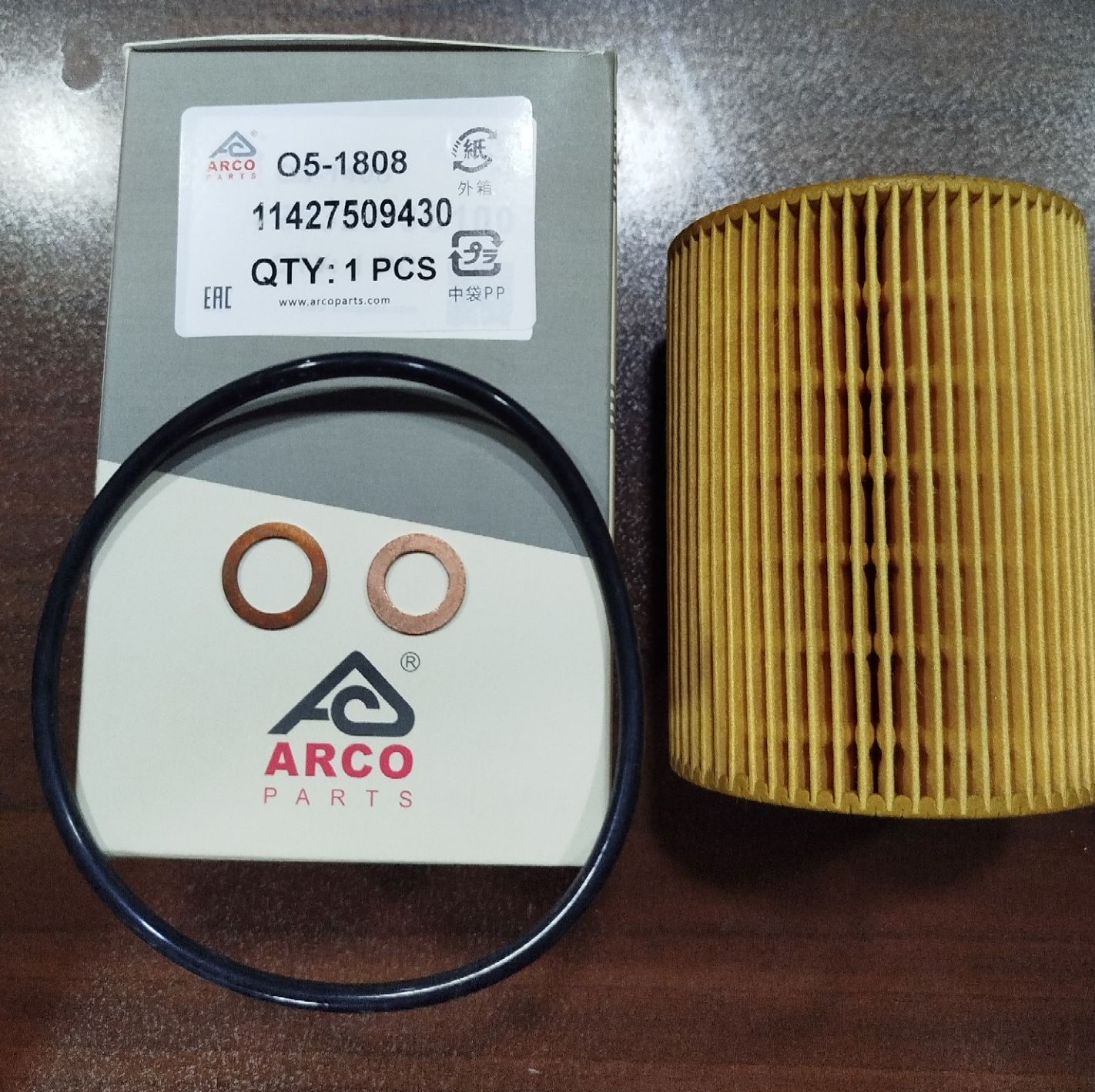 فیلتر روغن O5-1808 آرکو بی ام و 320، 323، 328، 330، 520، 523، 528، 530، 525، 728، 740، 730، X3 ایکس 3 ، X5 ایکس 5، Z3 زد3 ، Z4 زد4 ( 11427509430 )