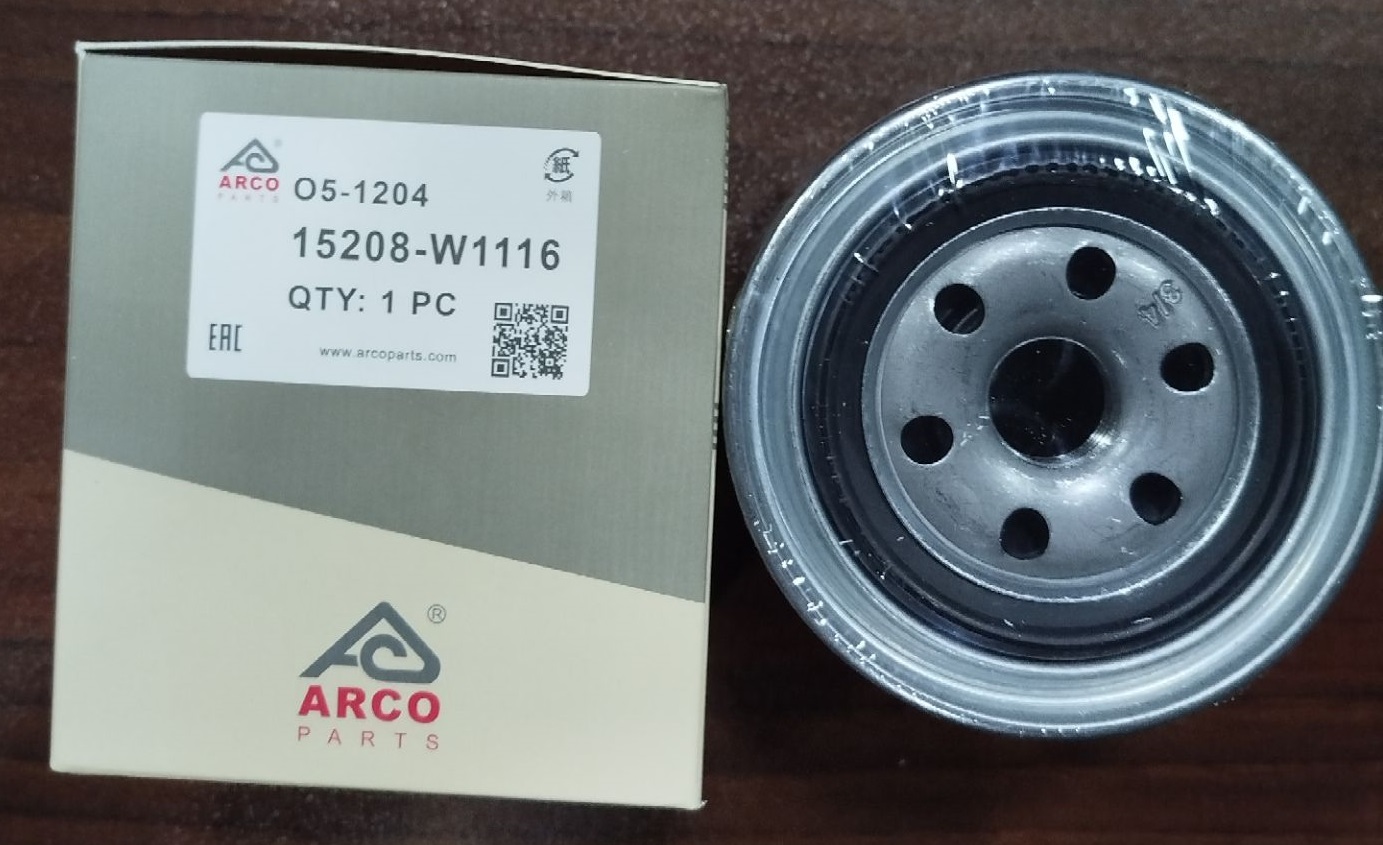 فیلتر روغن O5-1204 آرکو  نیسان ، جیلی ، جک ، رنو اسکالا، کولئوس، تالیسمان، لتیتود، سفران، اینفینیتی (15208W1116)
