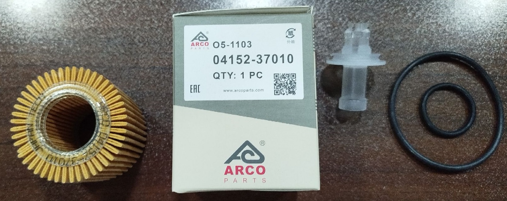 فیلتر روغن O5-1103 آرکو تویوتا کرولا، CHR سی اچ آر، راوفور، پریوس، لکسوس CT200 سی تی 200 (04152-37010)