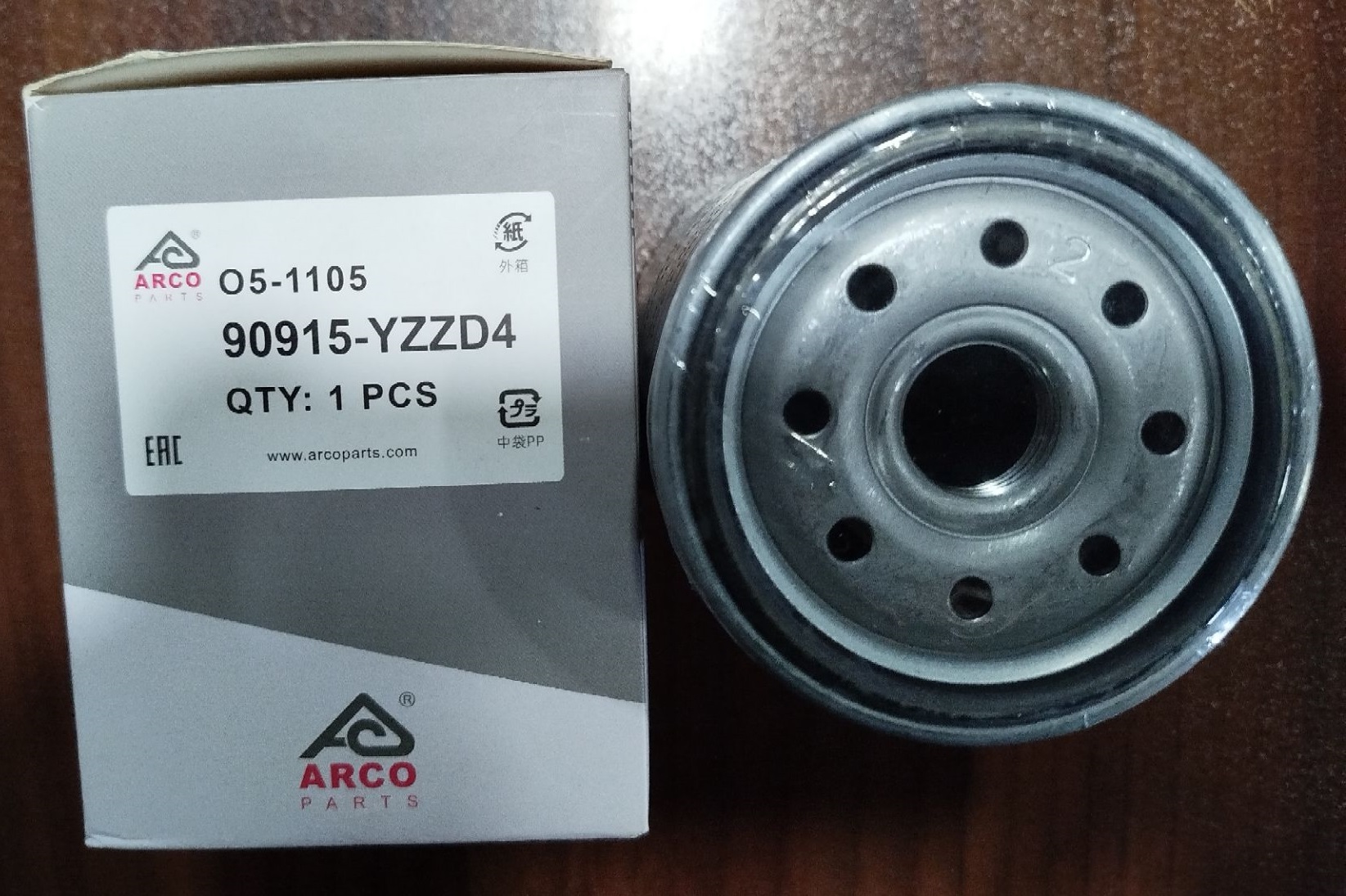 فیلتر روغن O5-1105 آرکو سایپا پیکاپ ریچ، رنجرور ، تویوتا لندکروز، پرادو، هایلوکس، فورچون ، لکسوس GS430 جی اس 430( 90915-YZZD4)