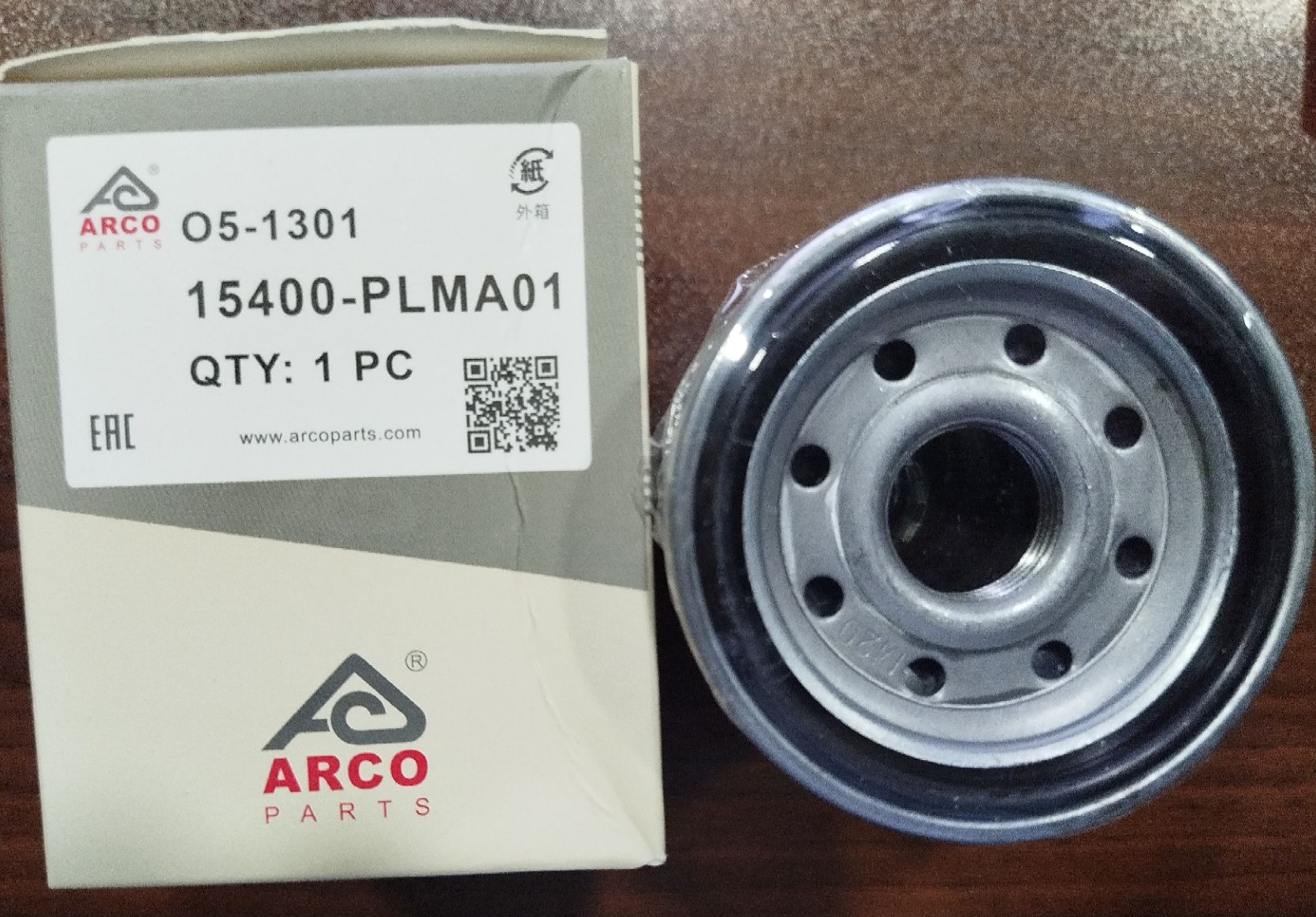 فیلتر روغن O5-1301 آرکو هوندا آکورد ، سیویک ، CR-V سی آر وی ( 15400-PLMA01 )