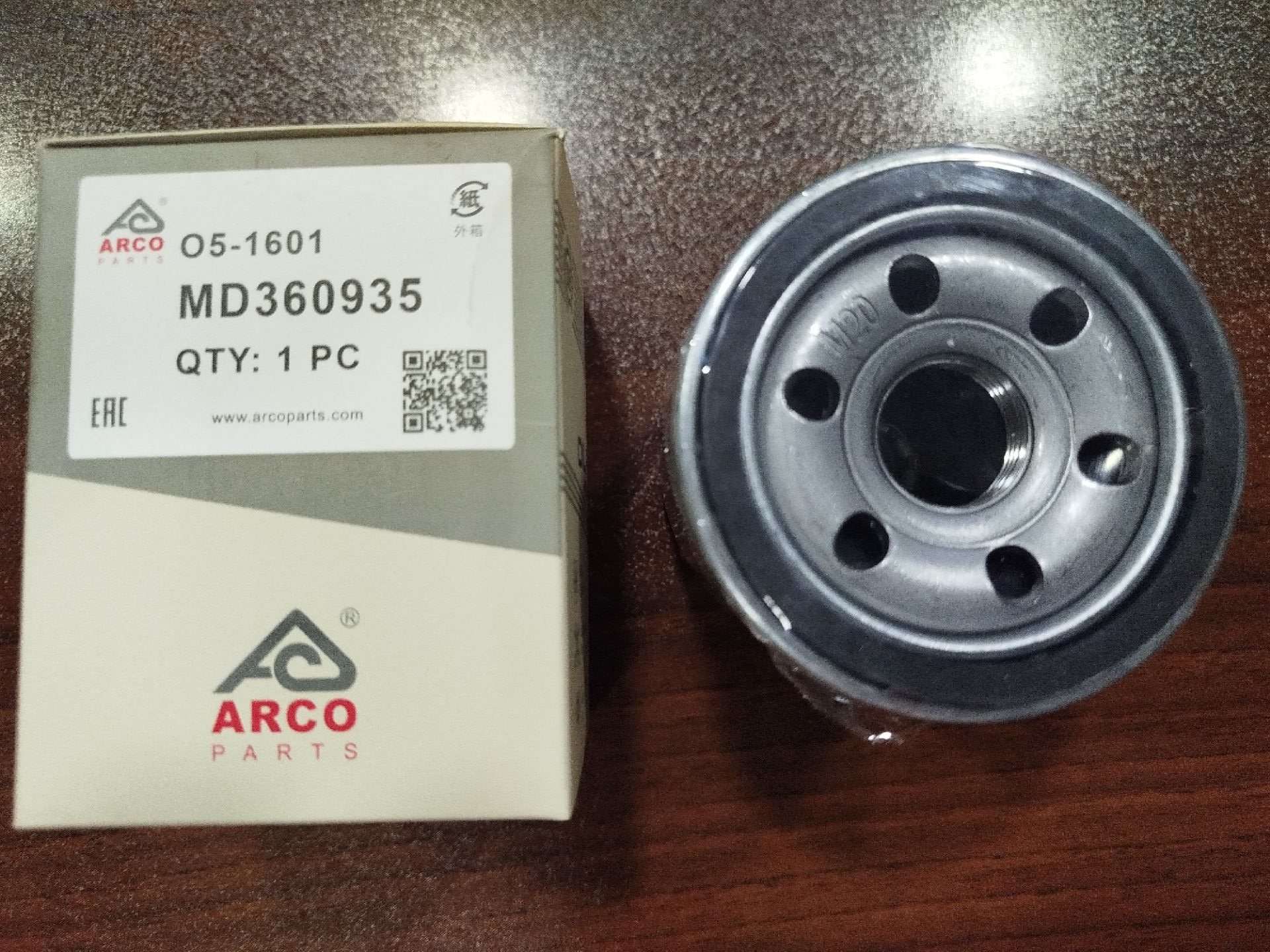 فیلتر روغن O5-1601 آرکو میتسوبیشی اوتلندر، لنسر، ASX ای اس ایکس (MD360935)