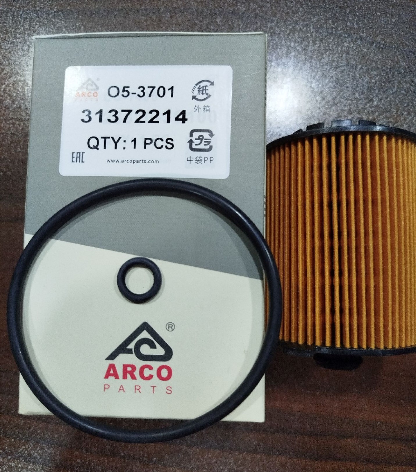فیلتر روغن O5-3701 آرکو ولوو XC90 ، ولوو XC60 ، ولوو V40 ، اطلس (31372214)